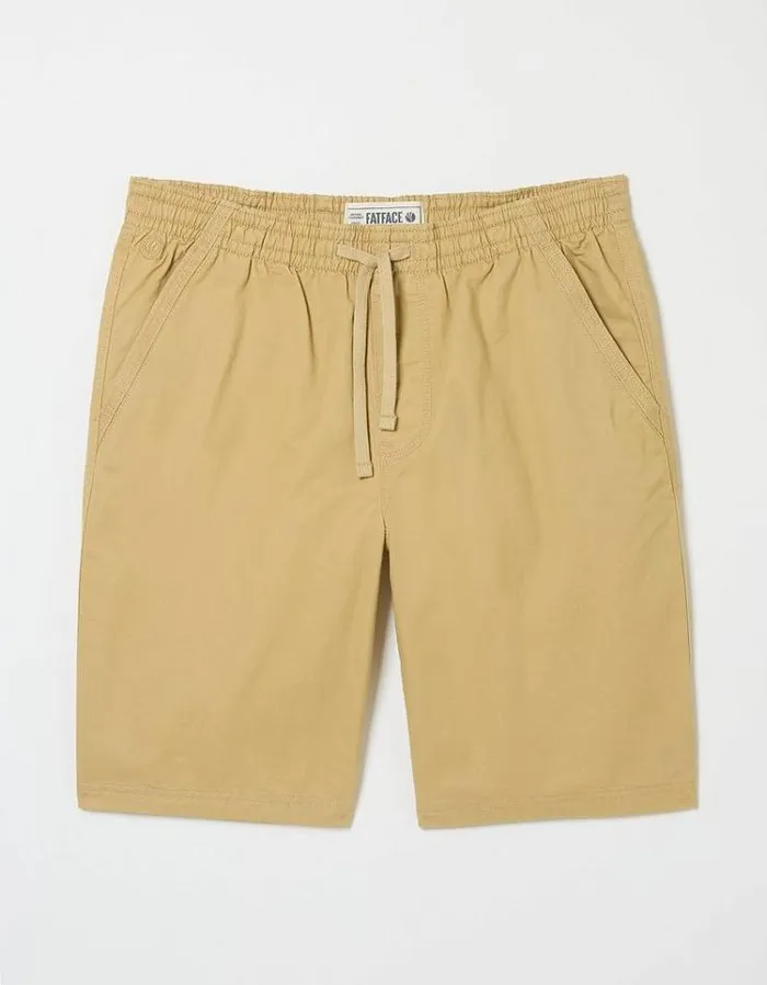 Men FatFace Shorts Seaton Pull On Shorts Yellow