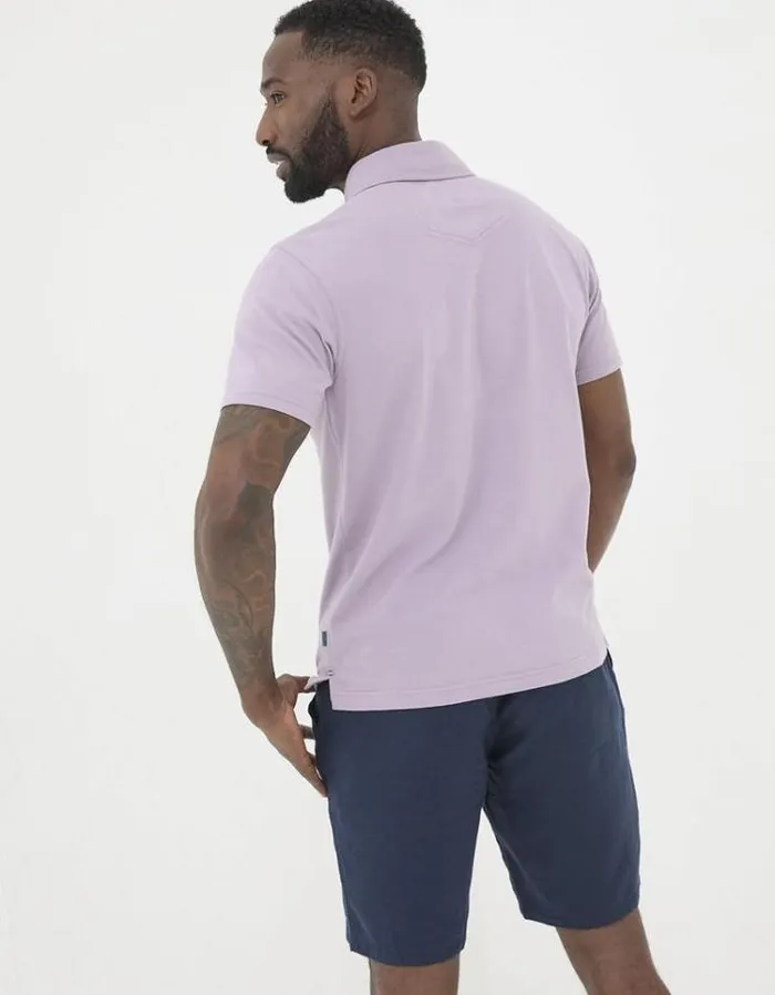 Men FatFace TShirts Perranporth Polo Lilac