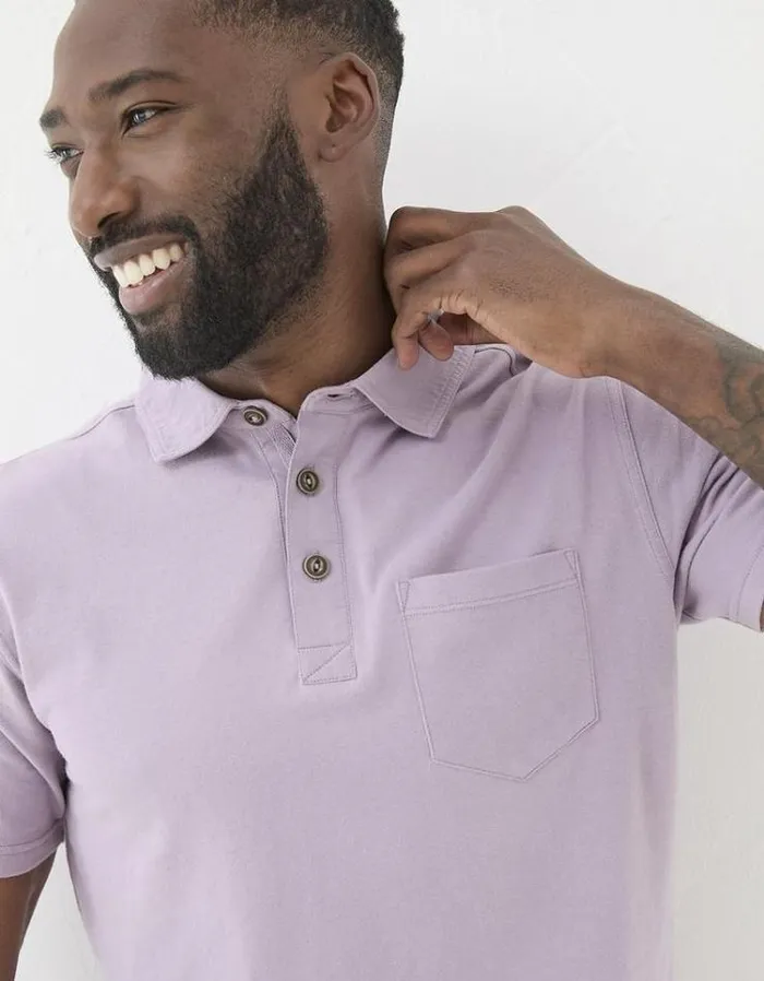 Men FatFace TShirts Perranporth Polo Lilac