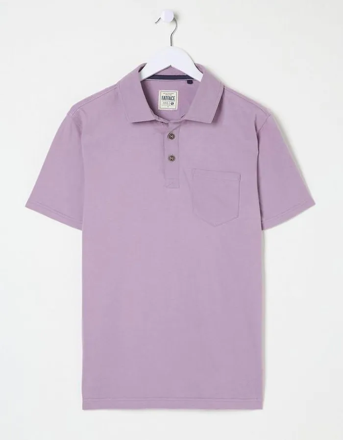 Men FatFace TShirts Perranporth Polo Lilac