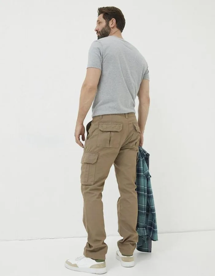 Men FatFace Tall Collection Breakyard Cargo Pants Dark Natural