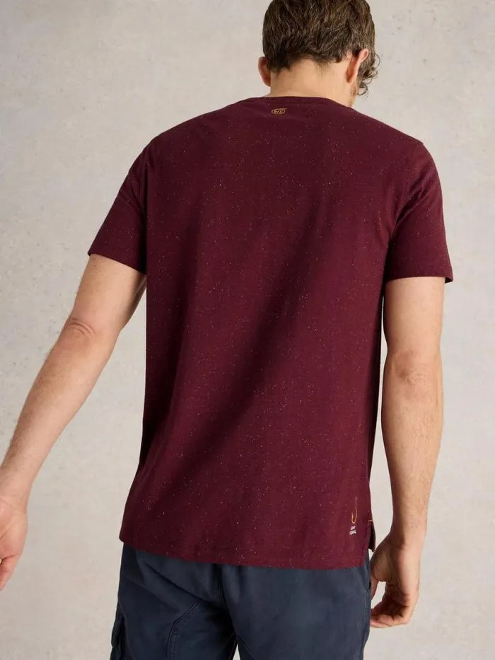 Men Gone Fishing Graphic Tee Plum Purple Print White Stuff TShirts Men Gone Fishing Graphic Tee Plum Purple Print White Stuff TShirts