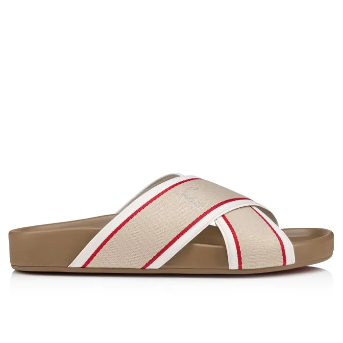 Men Hot Cross Bizz Mules 8211 Ribbon And Nappa Leather 8211 Saharienne Christian Louboutin Sandals and Espadrilles