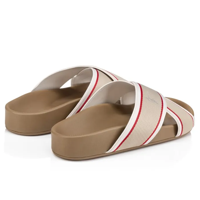Men Hot Cross Bizz Mules 8211 Ribbon And Nappa Leather 8211 Saharienne Christian Louboutin Sandals and Espadrilles
