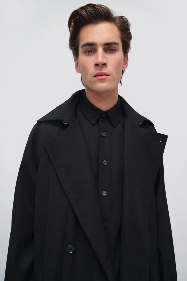 Men Jackets and Coats Jonathan Simkhai Clive Trench Black Clive Trench Coat