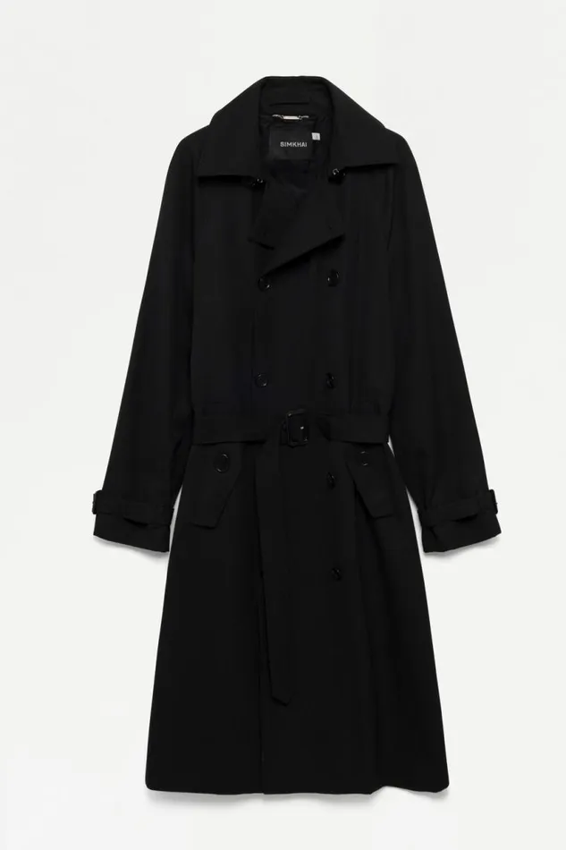 Men Jackets and Coats Jonathan Simkhai Clive Trench Black Clive Trench Coat