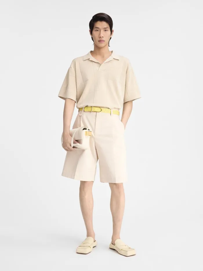 Men Knits JACQUEMUS The Bacino Polo Shirt Offwhite
