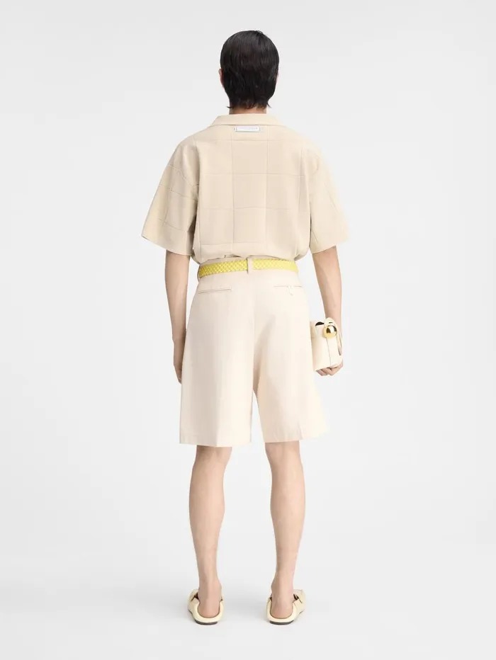Men Knits JACQUEMUS The Bacino Polo Shirt Offwhite Men Knits JACQUEMUS The Bacino Polo Shirt Offwhite