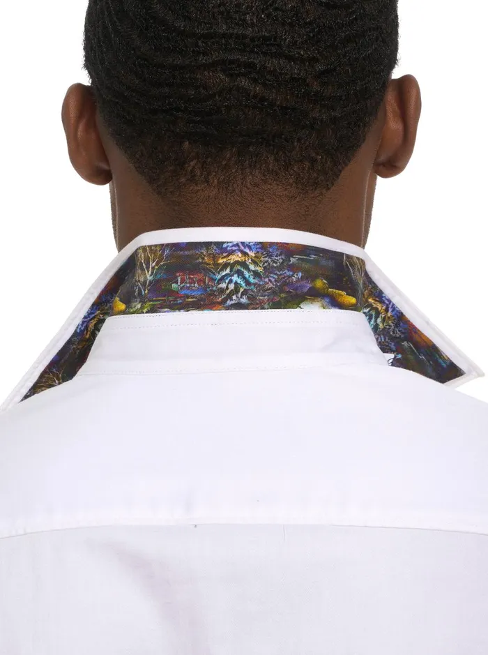 Men Long Sleeve Button Down Shirts Robert Graham APRESSKI LONG SLEEVE BUTTON DOWN SHIRT TALL White