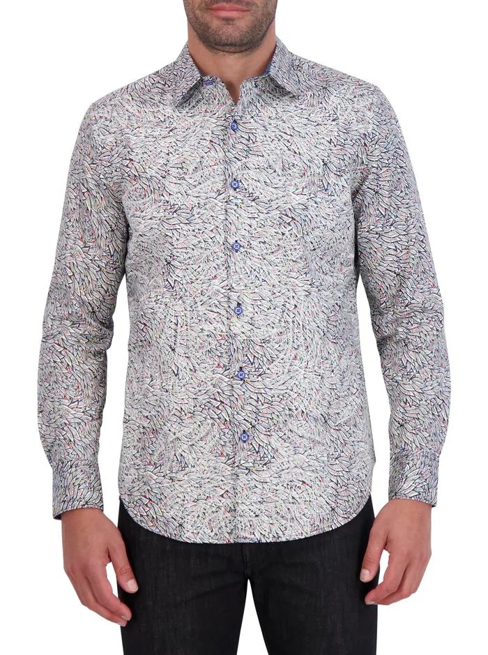 Men Long Sleeve Button Down Shirts Robert Graham BERGER LONG SLEEVE BUTTON DOWN Multi