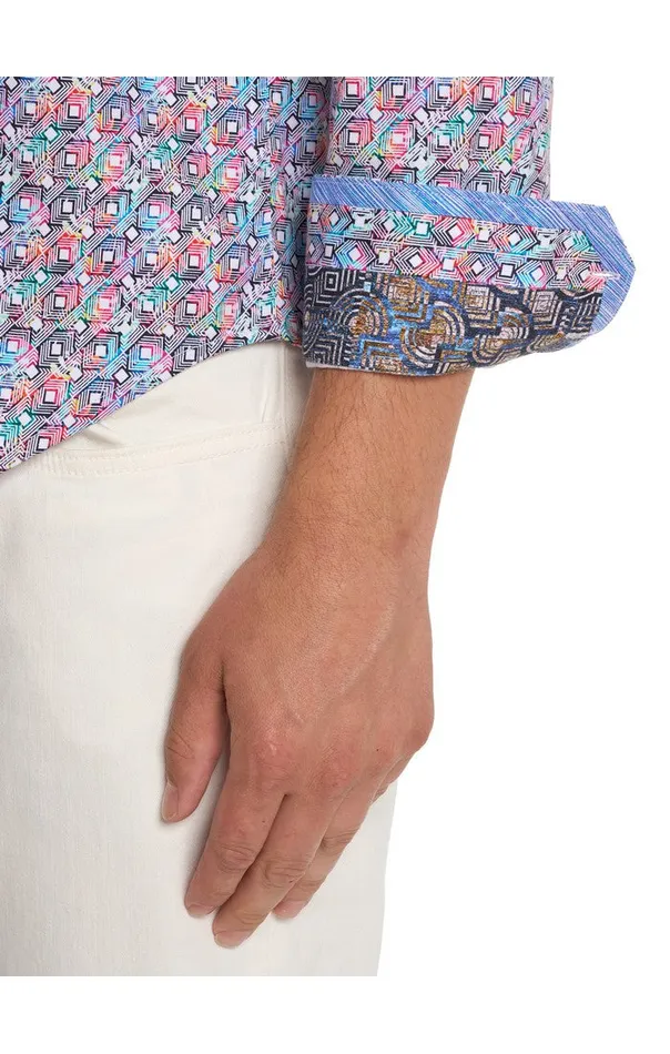 Men Long Sleeve Button Down Shirts Robert Graham BOOMBOOM LONG SLEEVE BUTTON DOWN SHIRT Multi
