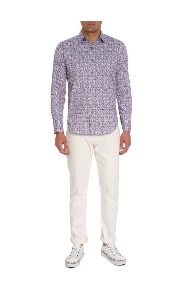 Men Long Sleeve Button Down Shirts Robert Graham BOOMBOOM LONG SLEEVE BUTTON DOWN SHIRT Multi