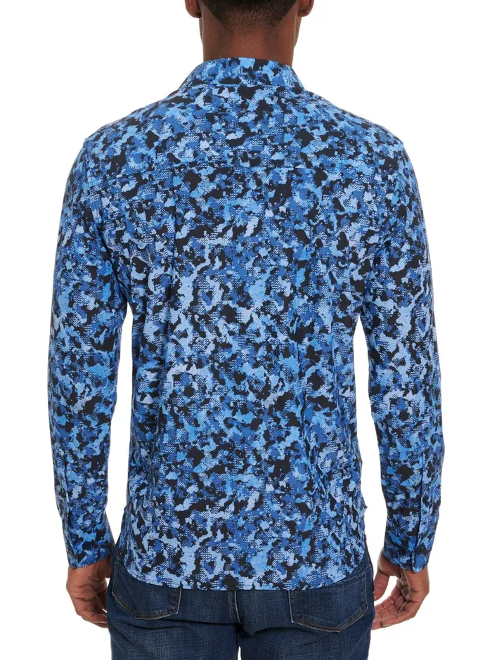 Men Long Sleeve Button Down Shirts Robert Graham ELLANDER PERFORMANCE LONG SLEEVE KNIT Multi