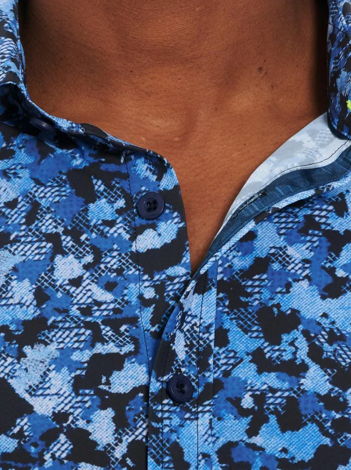 Men Long Sleeve Button Down Shirts Robert Graham ELLANDER PERFORMANCE LONG SLEEVE KNIT Multi