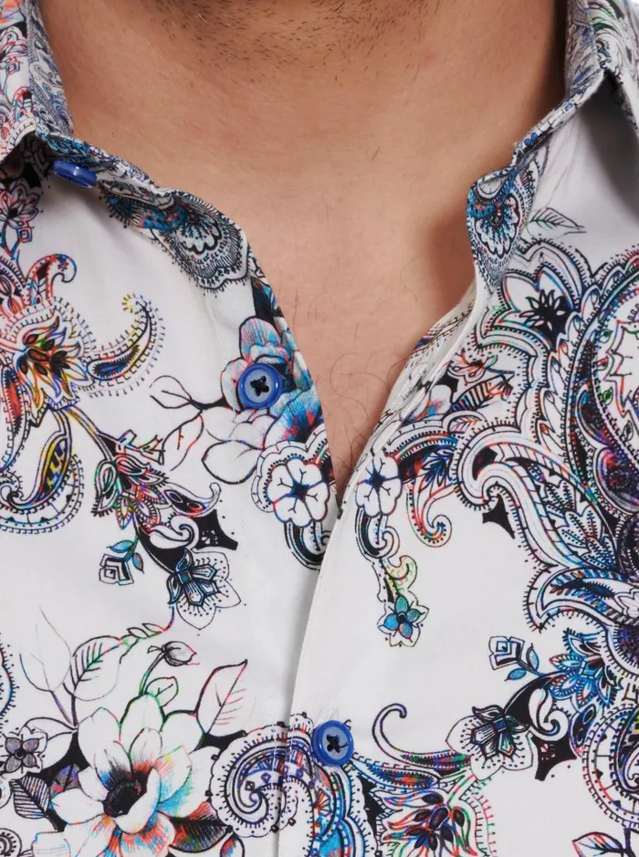 Men Long Sleeve Button Down Shirts Robert Graham SATURN LONG SLEEVE BUTTON DOWN SHIRT Multi