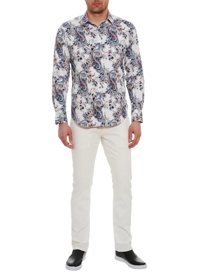 Men Long Sleeve Button Down Shirts Robert Graham SATURN LONG SLEEVE BUTTON DOWN SHIRT Multi