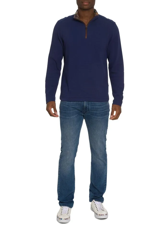Men Long Sleeve Knits Robert Graham DEIMOS LONG SLEEVE KNIT Navy