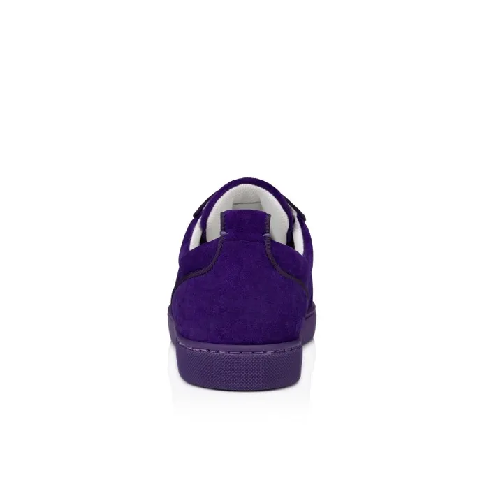 Men Louis Junior P Pik Pik Strass Sneakers 8211 Veau Velours 8211 Jacaranda Christian Louboutin Sneakers