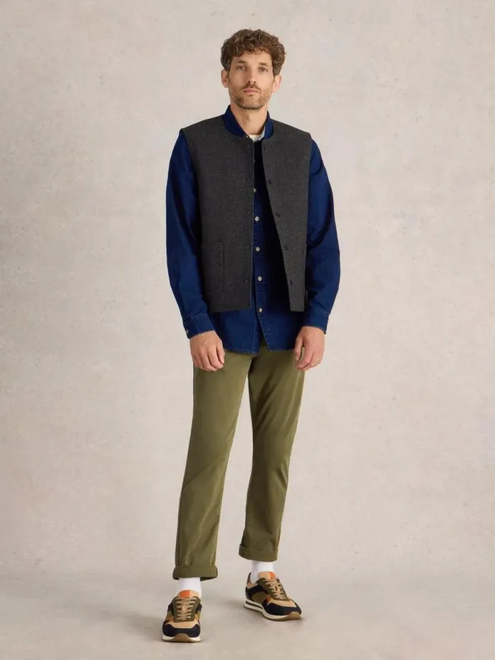 Men McKay Wool Gilet Charcoal Grey White Stuff Blazers Men McKay Wool Gilet Charcoal Grey White Stuff Blazers