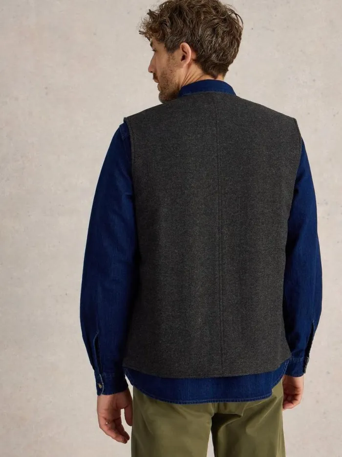 Men McKay Wool Gilet Charcoal Grey White Stuff Blazers Men McKay Wool Gilet Charcoal Grey White Stuff Blazers