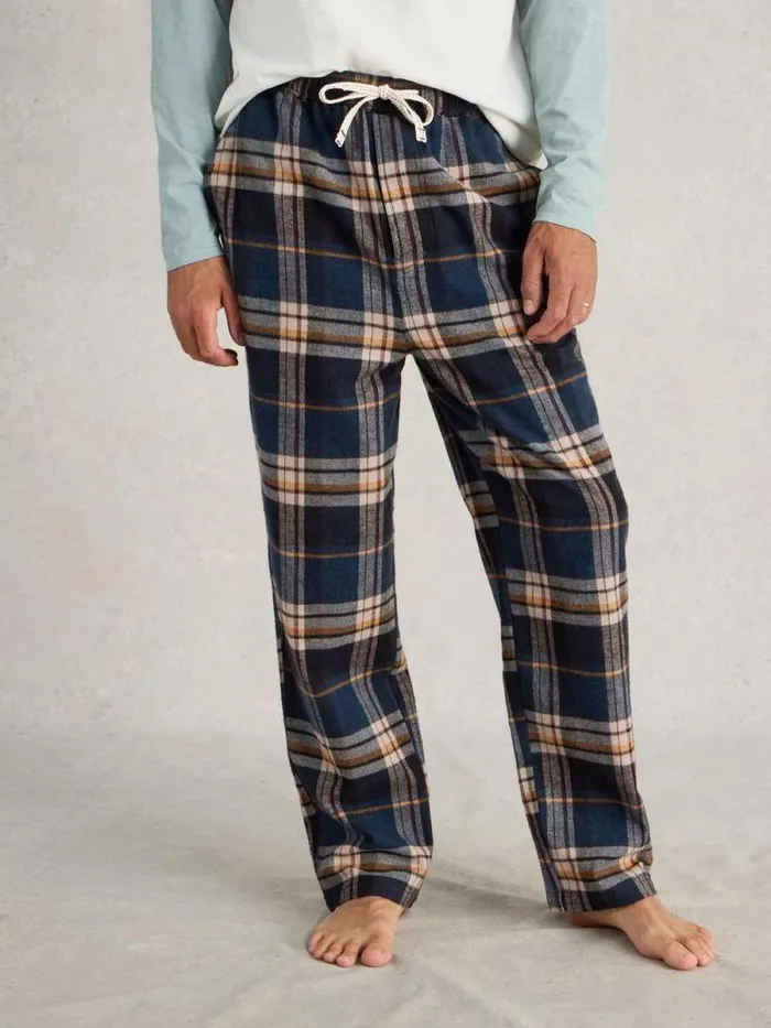 Men Moorland Flannel PJ Trousers Navy Multi White Stuff Loungewear Men Moorland Flannel PJ Trousers Navy Multi White Stuff Loungewear