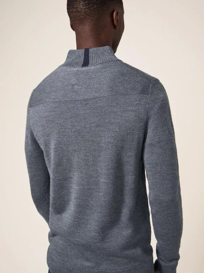 Men Newport Wool Merino Jumper Charcoal Grey White Stuff Knitwear Men Newport Wool Merino Jumper Charcoal Grey White Stuff Knitwear