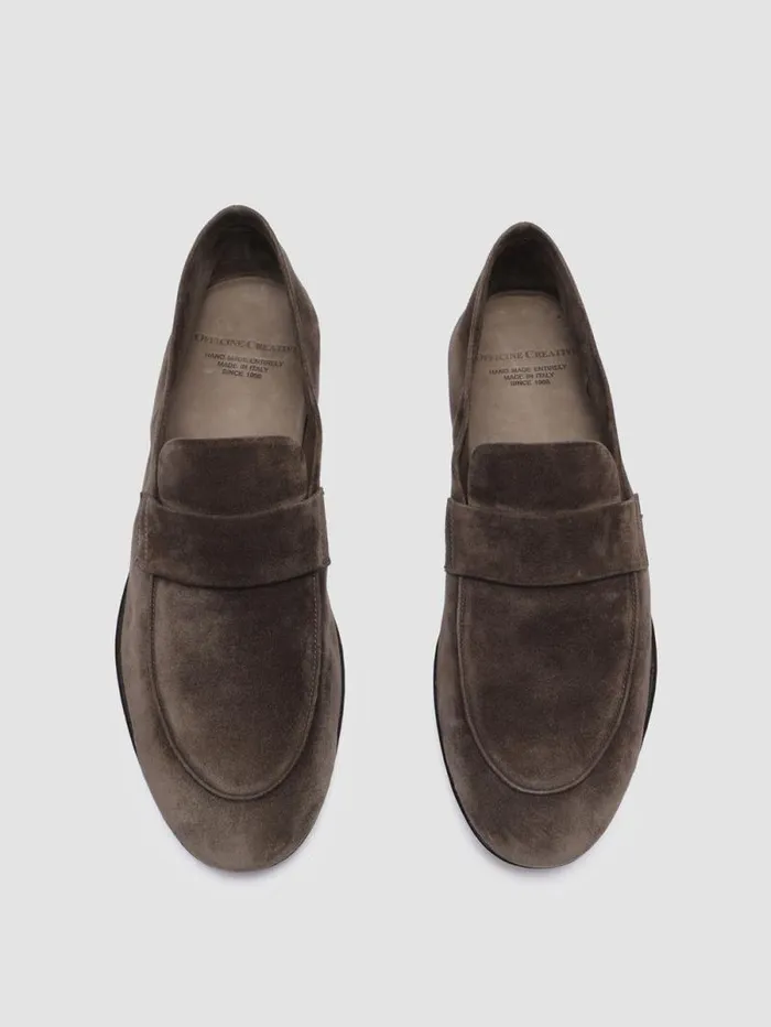 Men Officine Creative Footwear AIRTO 001 Gray Suede Loafers Men Officine Creative Footwear AIRTO 001 Gray Suede Loafers
