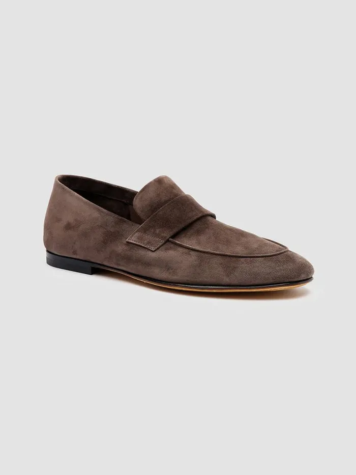 Men Officine Creative Footwear AIRTO 001 Gray Suede Loafers Men Officine Creative Footwear AIRTO 001 Gray Suede Loafers