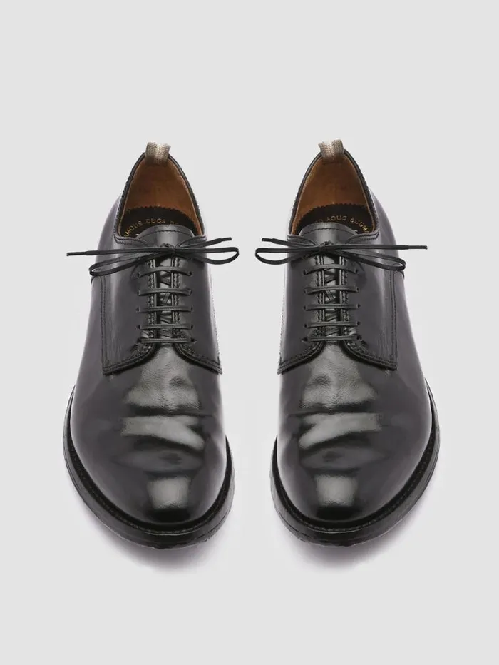 Men Officine Creative Footwear ANATOMIA 012 Black Leather Derby Shoes Men Officine Creative Footwear ANATOMIA 012 Black Leather Derby Shoes
