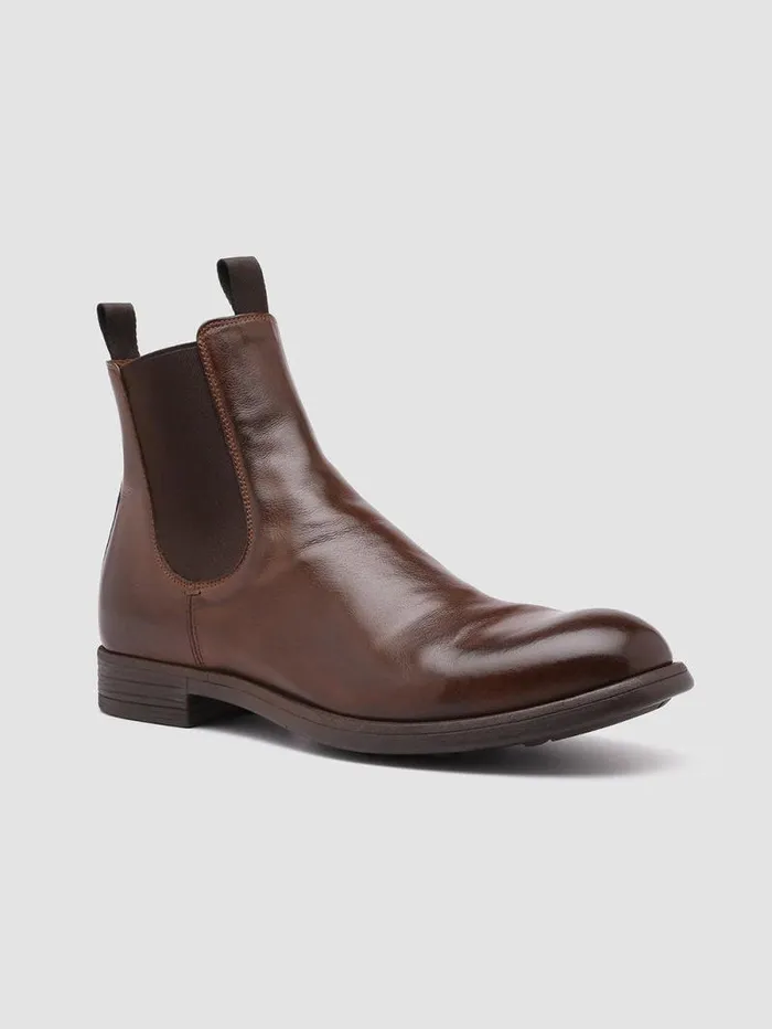 Men Officine Creative Footwear CHRONICLE 002 Brown Leather Chelsea Boots Men Officine Creative Footwear CHRONICLE 002 Brown Leather Chelsea Boots