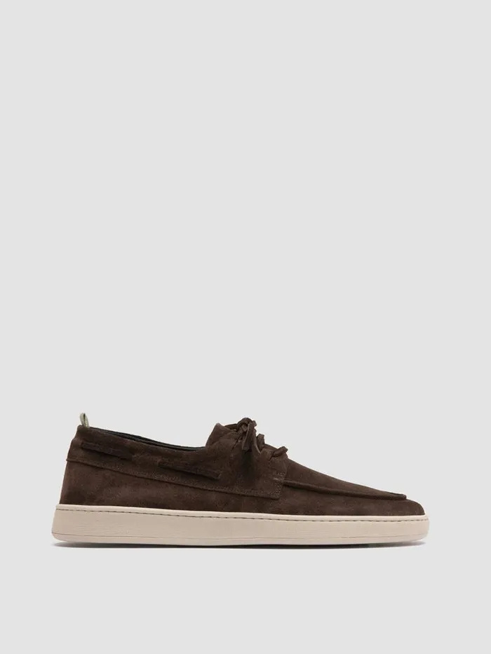 Men Officine Creative Footwear HERBIE 009 Brown Suede Low Top Sneakers