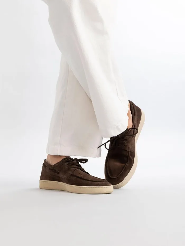 Men Officine Creative Footwear HERBIE 009 Brown Suede Low Top Sneakers Men Officine Creative Footwear HERBIE 009 Brown Suede Low Top Sneakers