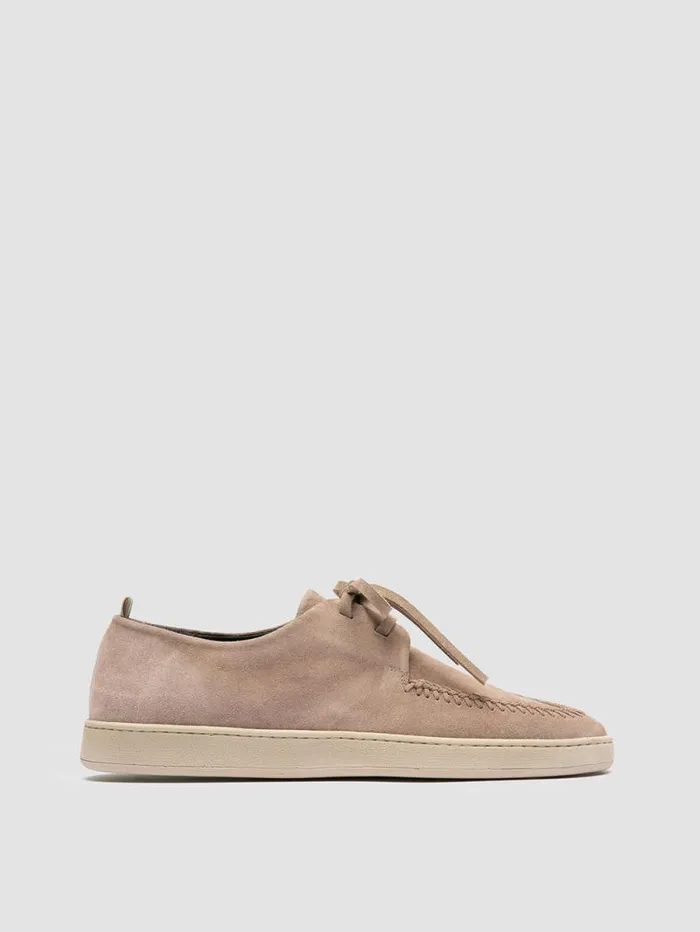 Men Officine Creative Footwear HERBIE 012 Beige Suede Derby Shoes