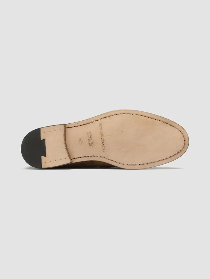 Men Officine Creative Footwear OPERA 001 Brown Suede Penny Loafers Men Officine Creative Footwear OPERA 001 Brown Suede Penny Loafers