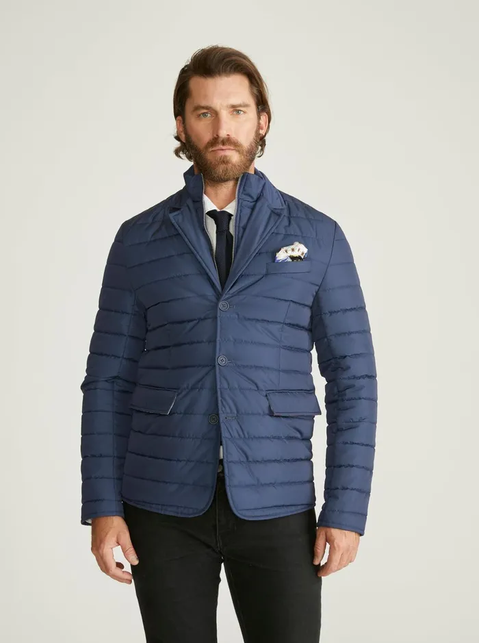 Men Outerwear Robert Graham QUILTED JACKET Navy