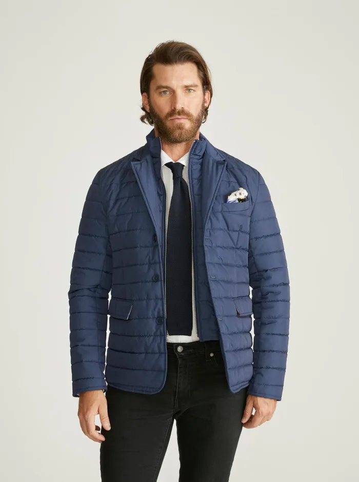 Men Outerwear Robert Graham QUILTED JACKET Navy
