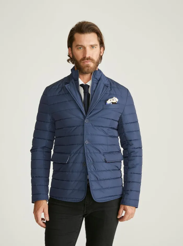Men Outerwear Robert Graham QUILTED JACKET Navy