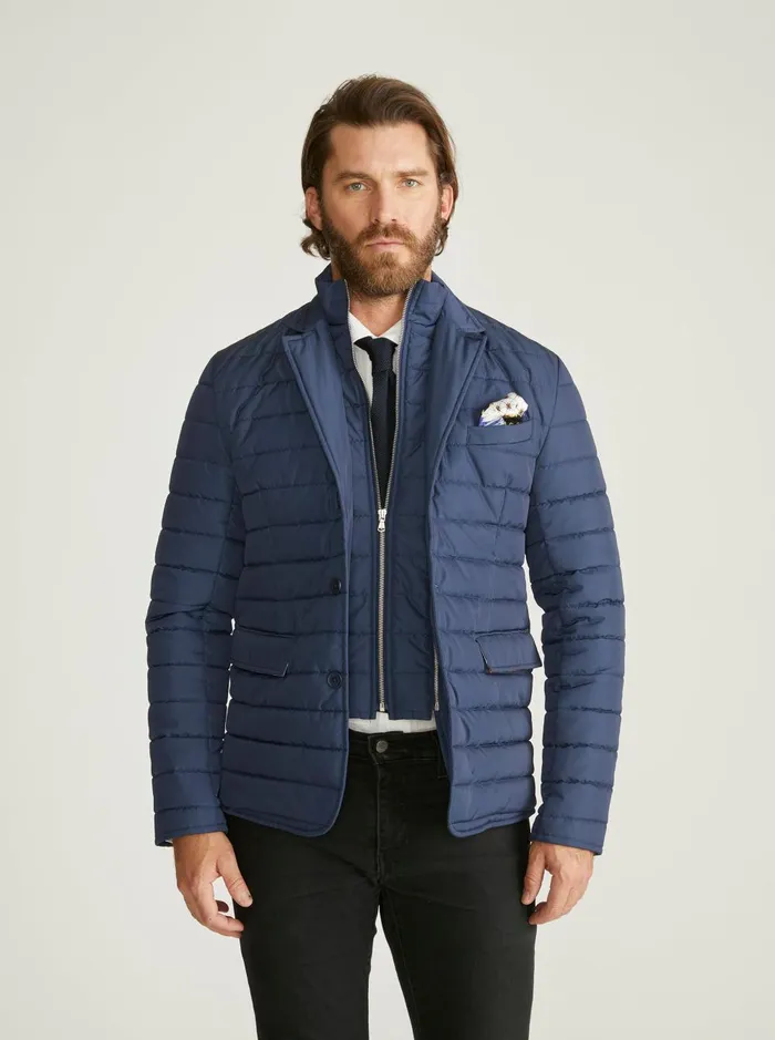 Men Outerwear Robert Graham QUILTED JACKET Navy