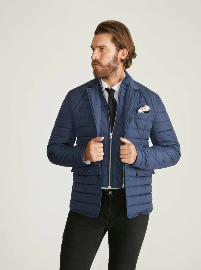 Men Outerwear Robert Graham QUILTED JACKET Navy