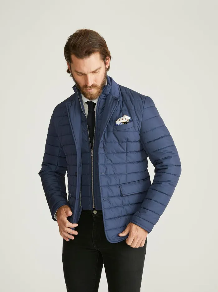 Men Outerwear Robert Graham QUILTED JACKET Navy