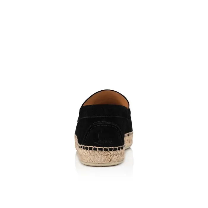 Men Paquepapa Espadrilles 8211 Leather 8211 Black Christian Louboutin Sandals and Espadrilles