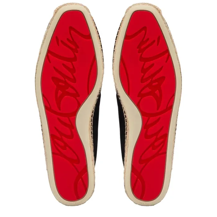Men Paquepapa Espadrilles 8211 Leather 8211 Black Christian Louboutin Sandals and Espadrilles