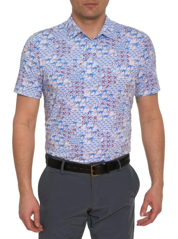Men Polos and TShirts Robert Graham BASEL POLO White
