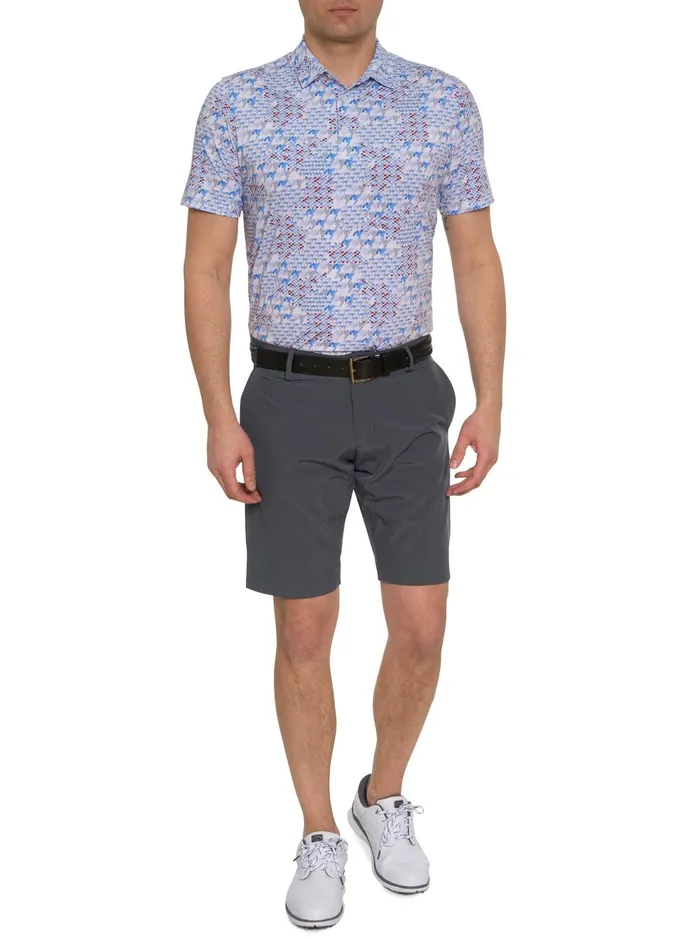 Men Polos and TShirts Robert Graham BASEL POLO White