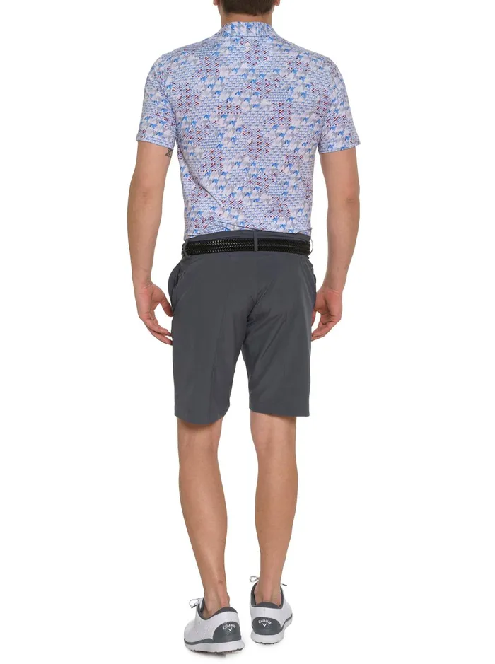 Men Polos and TShirts Robert Graham BASEL POLO White