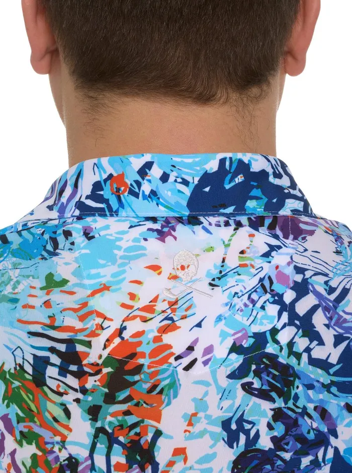 Men Polos and TShirts Robert Graham HIDDEN COVES KNIT POLO Multi