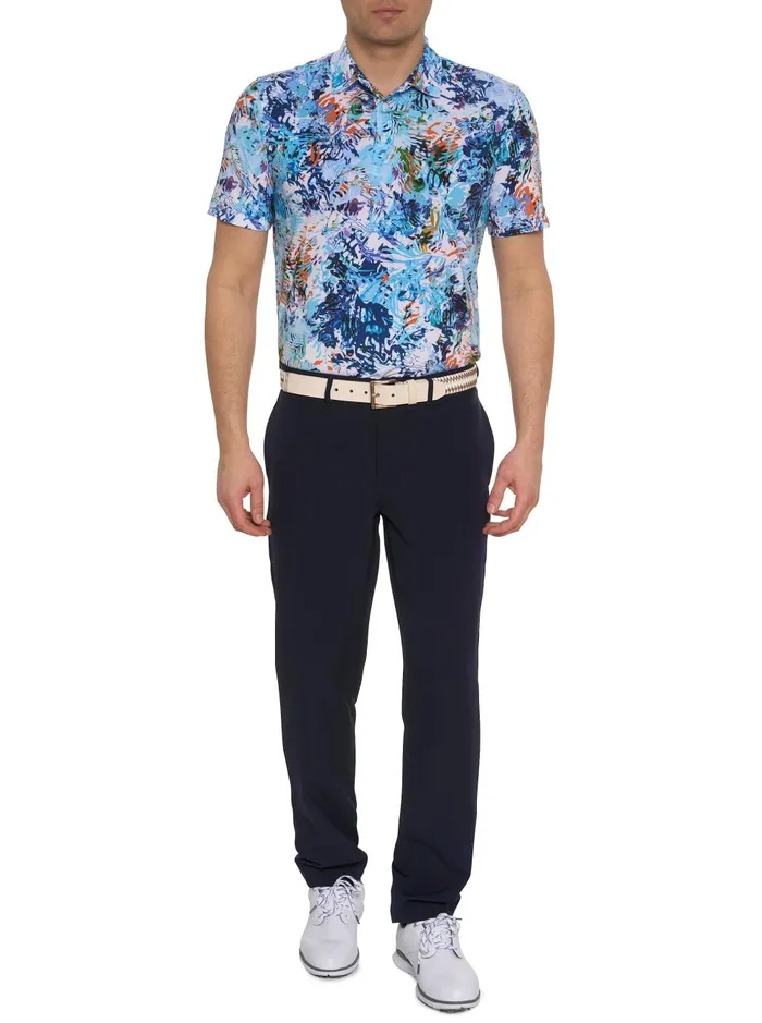 Men Polos and TShirts Robert Graham HIDDEN COVES KNIT POLO Multi