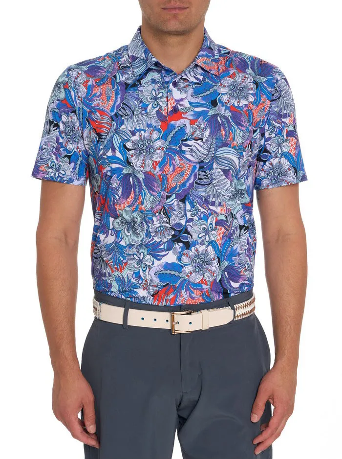 Men Polos and TShirts Robert Graham ROXBERRY PERFORMANCE POLO Purple