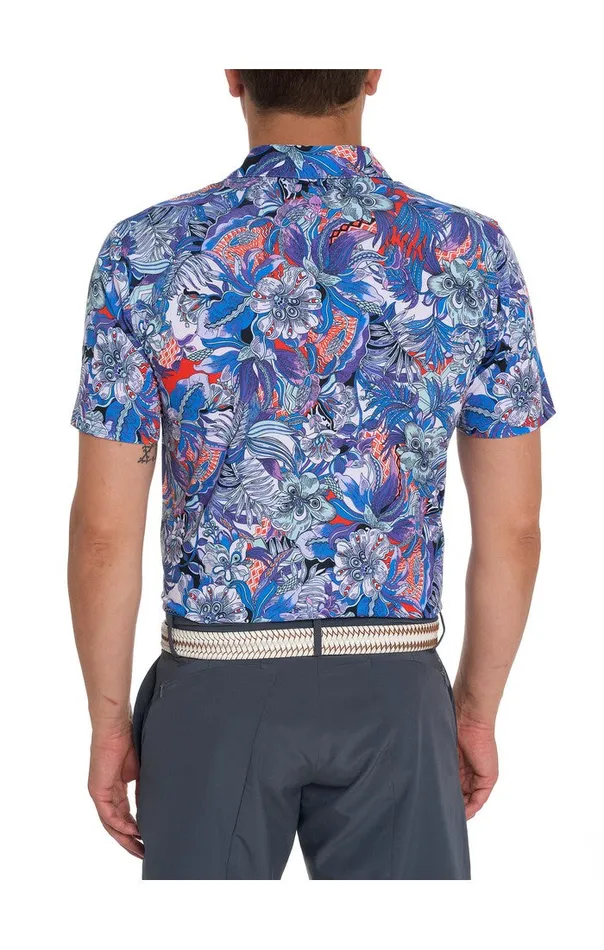 Men Polos and TShirts Robert Graham ROXBERRY PERFORMANCE POLO Purple