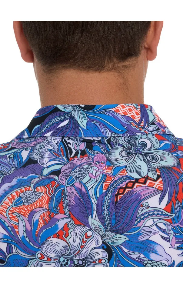 Men Polos and TShirts Robert Graham ROXBERRY PERFORMANCE POLO Purple
